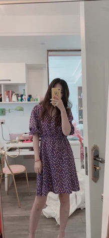 (Order) VÁY DÂY / VÁY ĐẮP CHÉO HOA NHÍ (ảnh thật)