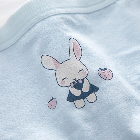 Quần Lót cotton Lưng Vừa Hình Thỏ Dễ Thương Cho Nữ M-35kg-68kg 8015-WY004