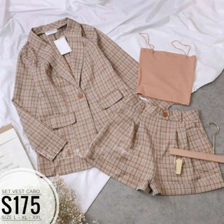 Set vest caro big size set 3 món từ 60kg-90kg