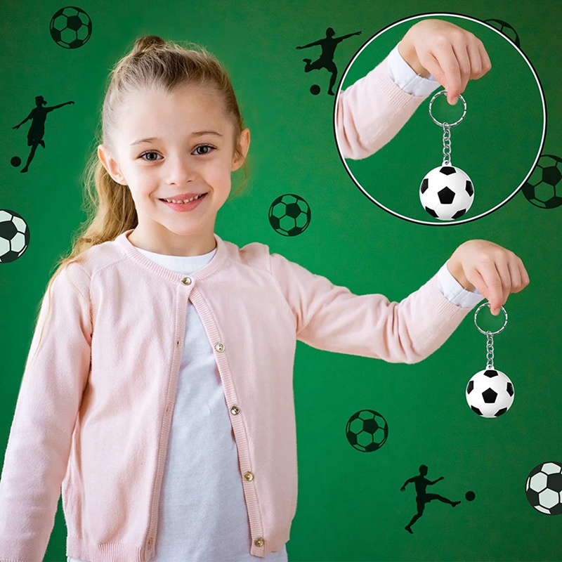 Set 24 Móc Khóa Quả Bóng Đá Có Độc Đáo