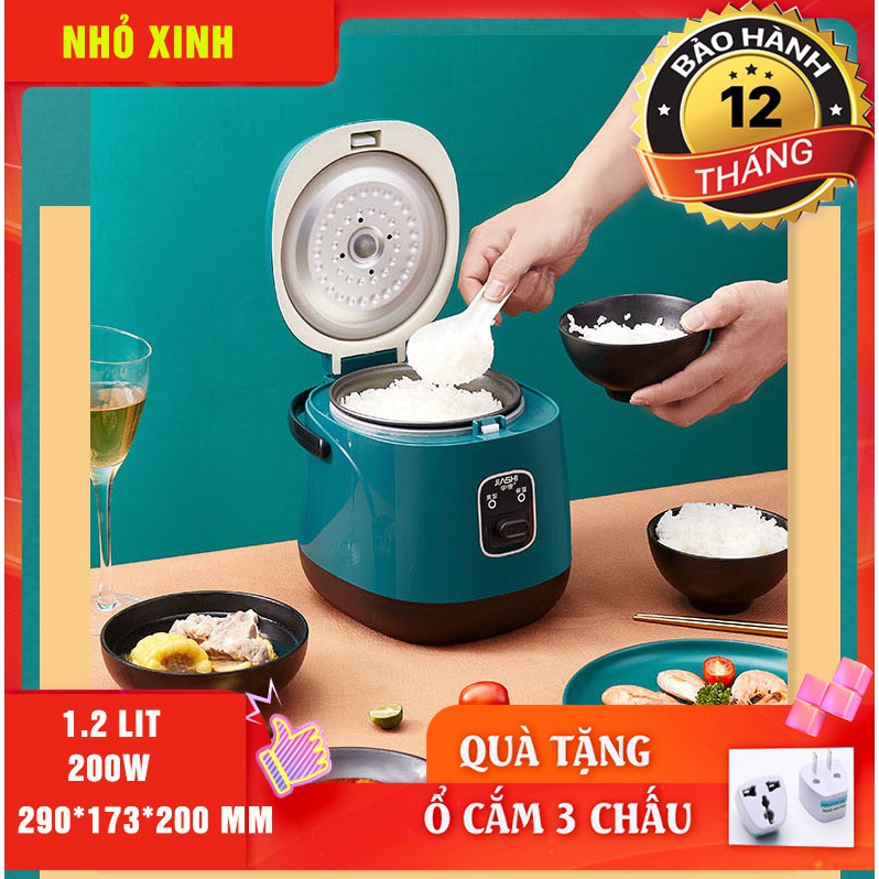 [Mã ELHADEV giảm 4% đơn 300K] Nồi Cơm Điện Mini Đa Năng JIASHI 1,2L Hàng Nội Địa Cao Cấp (tặng kèm ổ cắm)