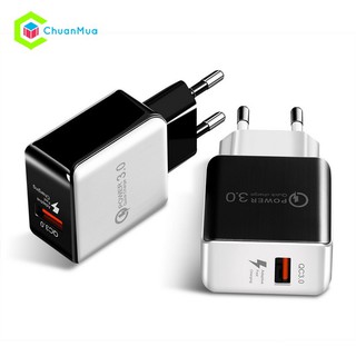 Củ sạc nhanh QC 3.0 cho điện thoại Iphone, Cốc sạc nhanh Android ổn định nguồn