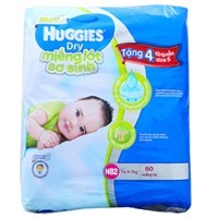 Miếng lót Huggies Dry NB2 60 miếng (bé 4-7kg)