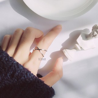 Nhẫn Chéo Cá Tính - NHAN1007 - BCorner