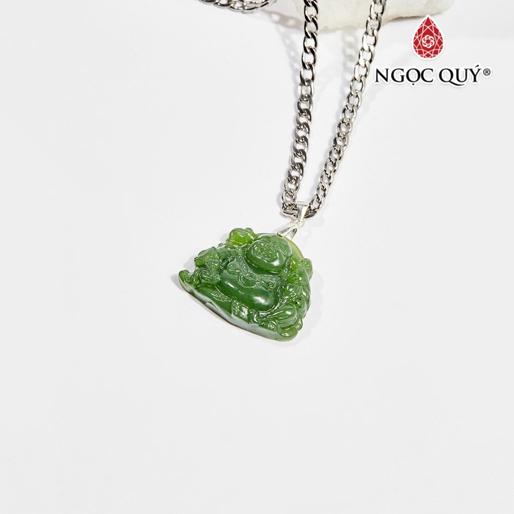 Mặt dây chuyền di lặc đá ngọc bích nephrite - Ngọc Quý