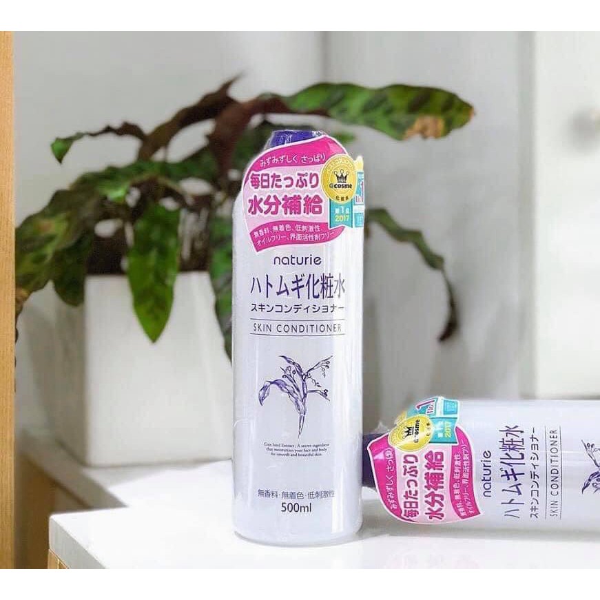 Nước Hoa Hồng Naturie Hatomugi Skin Conditioner dưỡng ẩm chuyên sâu và cải thiện da 500ml NPP Shoptido