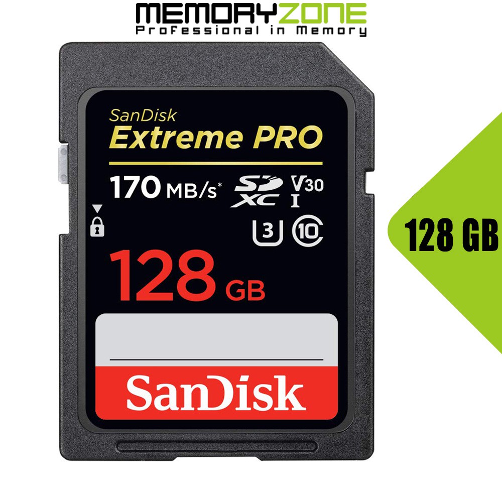 Thẻ nhớ SDXC SanDisk Extreme Pro U3 V30 1133x 128GB SDSDXXY128GGN4IN 170MB/s