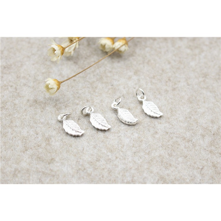 Charm bạc móc treo hình lá kiểu 3 - Charm Bạc 925 - Mã CB310