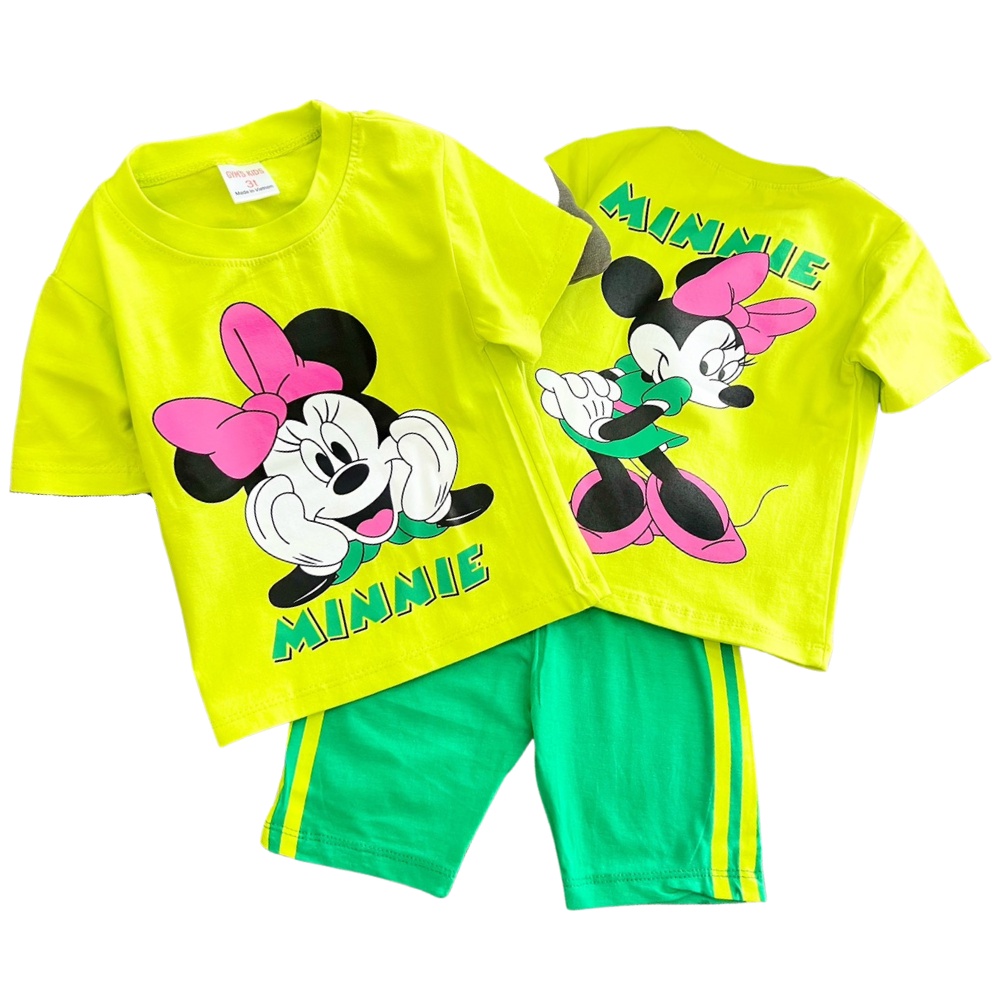 Đồ Bộ Bé Gái Vải Cotton Set Quần Áo Cộc Tay Trẻ Em 9-43 Kg Mềm Mịn Mát In Hoạt Hình Hot Trend Homie Kids