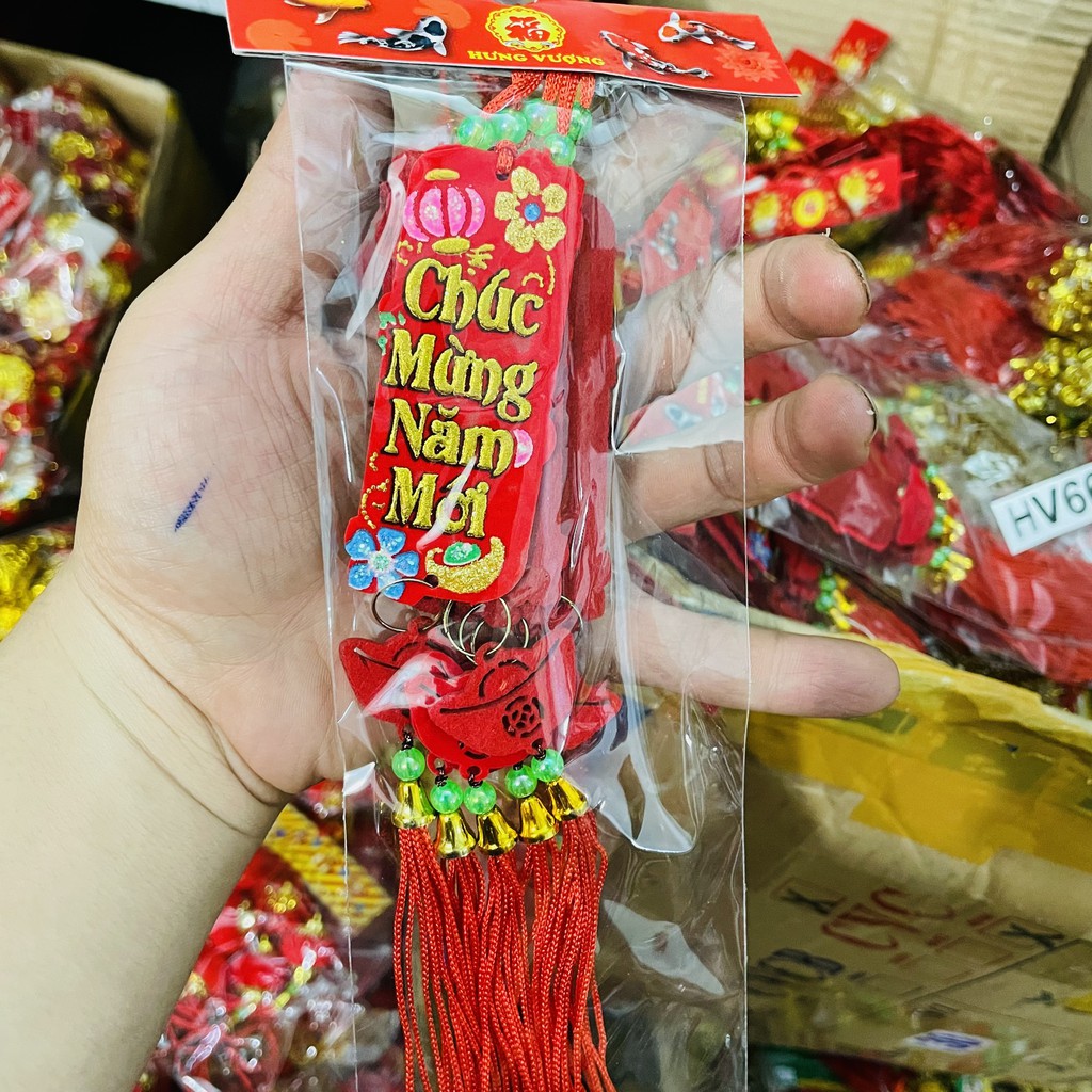 5 dây liễng trang trí tết 2022 thẻ bài màu C16