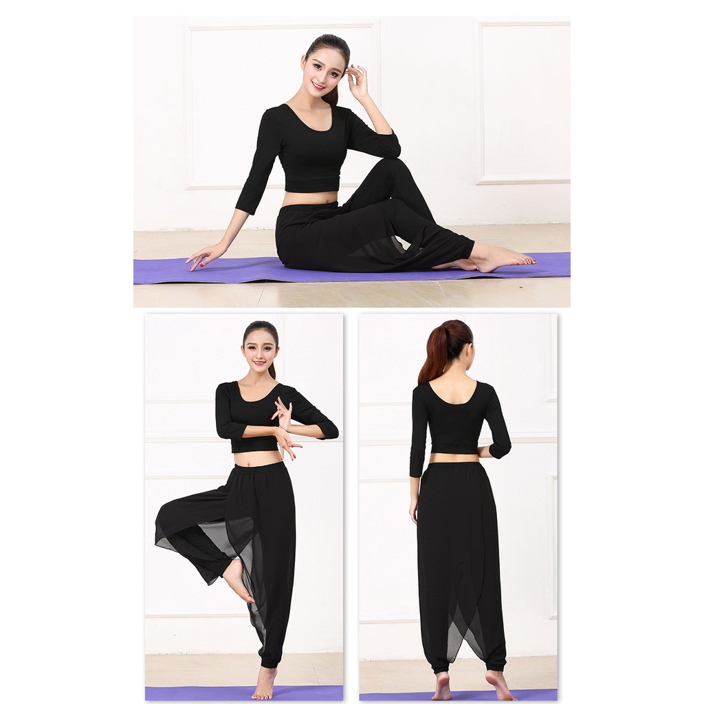 Bộ quần áo múa yoga nhảy tập thể dục hot nhất B03