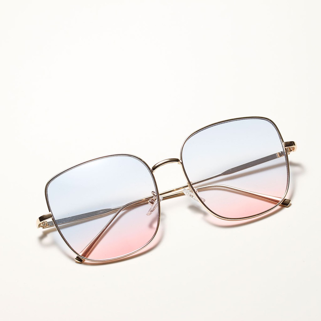 Kính mát gọng kim loại hình vuông phong cách retro 9067 cho nữ 2020