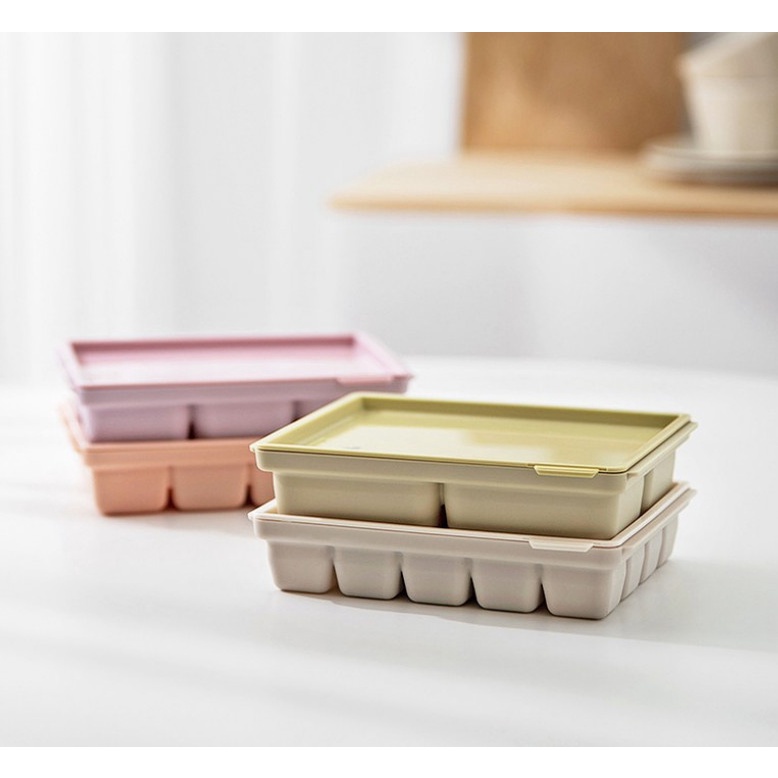 Khay trữ đông TGM silicon / Khay trữ đồ ăn dặm cho bé Silicone Platium, Made in Korea