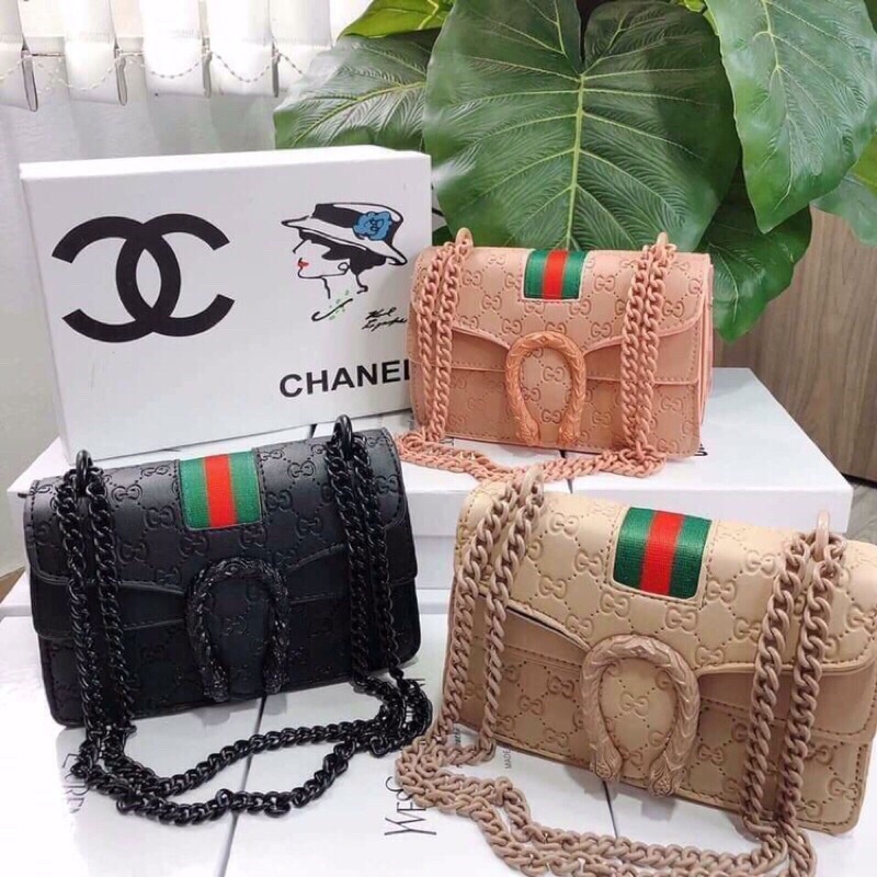 TÚI GUCCI ĐẦU RẮN DÀNH CHO NỮ 2 NGĂN 2 ĐÁY TIỆN LỢI