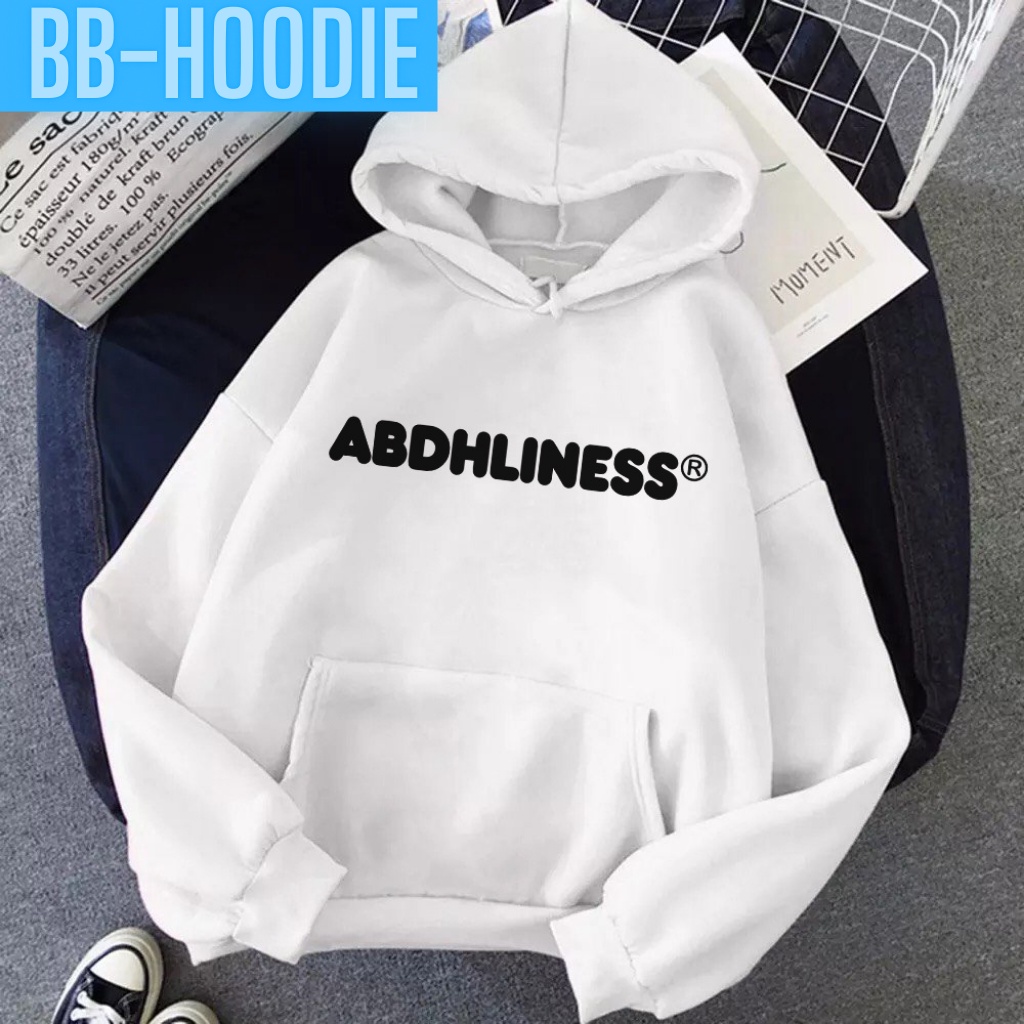 ÁO KHOÁC HOODIE NỈ UNISEX IN ADBH LINESS CỰC ĐẸP THỜI TRANG BB HOODIE