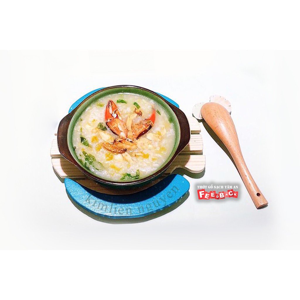 Muỗng Ăn Cơm, Soup D16, Gỗ Beech Nguyên Khối, Dài 16cm