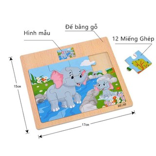 TRANH GHÉP GỖ 12 MẢNH