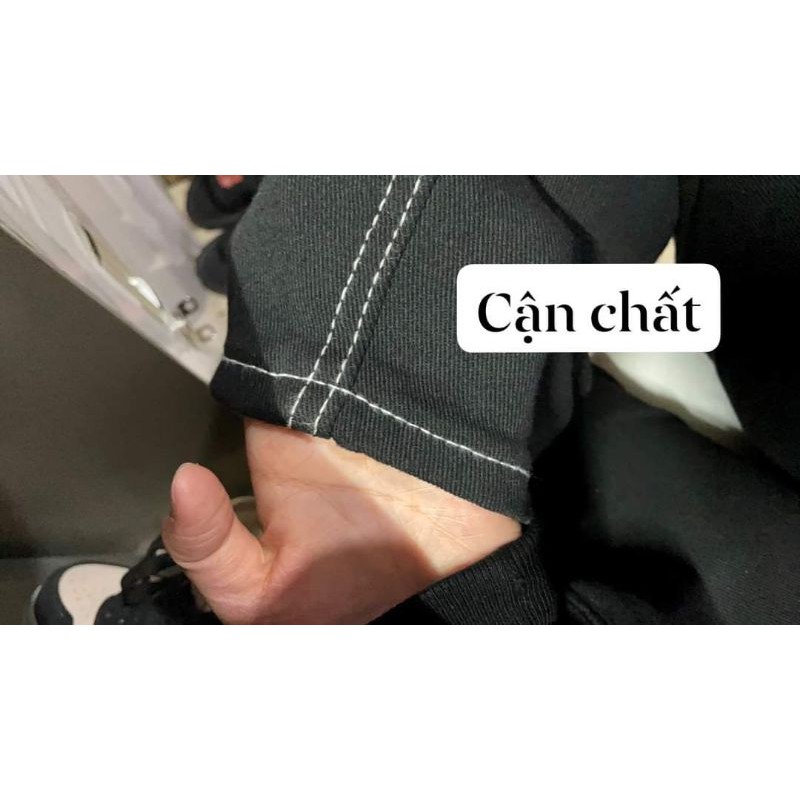 [ORDER] QUẦN JEANS ĐEN ỐNG SUÔNG VIỀN TRẮNG | BigBuy360 - bigbuy360.vn