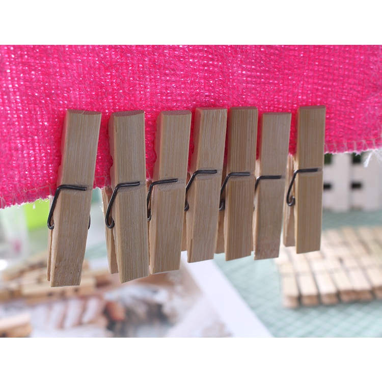 Sét 20 Kẹp gỗ kẹp quần áo 6x1,2cm