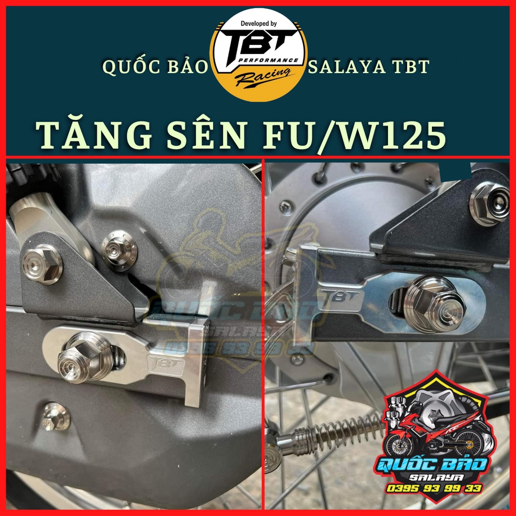 Bát tăng sên TBT nhôm cnc mẫu v2 cho fuled , wave125i lắp ráp như zin bảo hành trọn đời