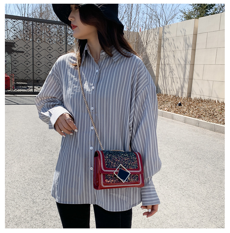 Túi Xách Nữ Đeo Chéo Dây Mắc Xích Thời Trang