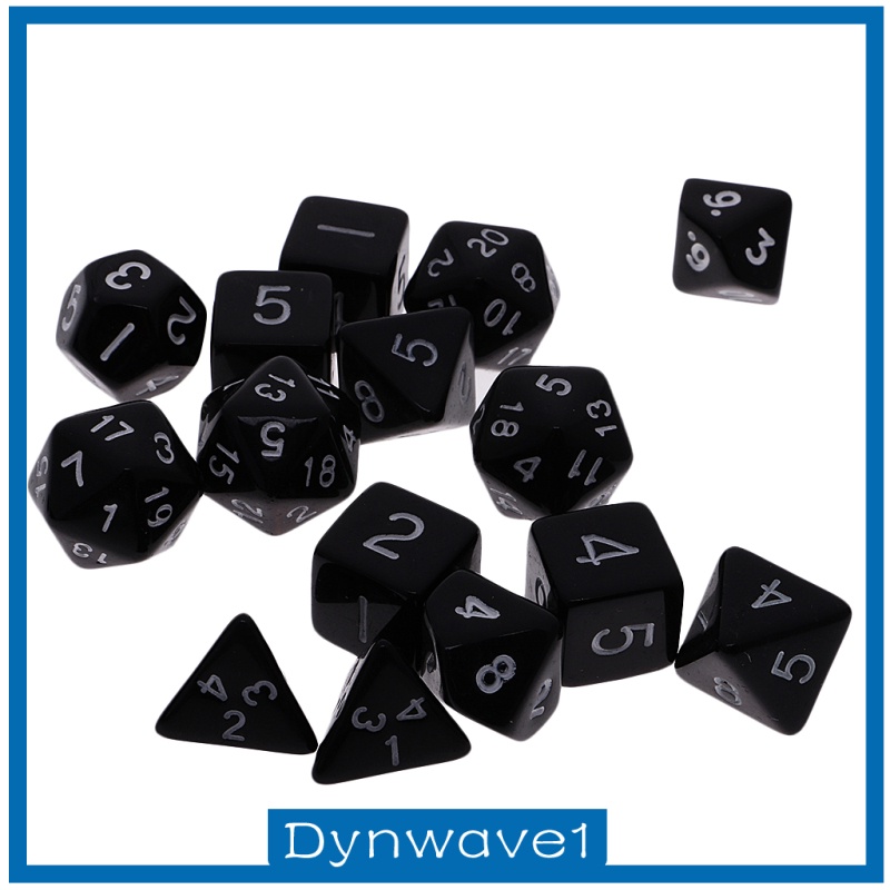 Xúc Xắc Acrylic 4-20 Mặt Rpg D4-D20 1) Kèm Túi Đựng Hiệu Dynwave1