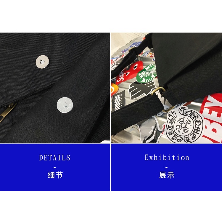 Túi đeo chéo vải canvas giá rẻ đi học đựng vừa A4 phong cách hàn quốc