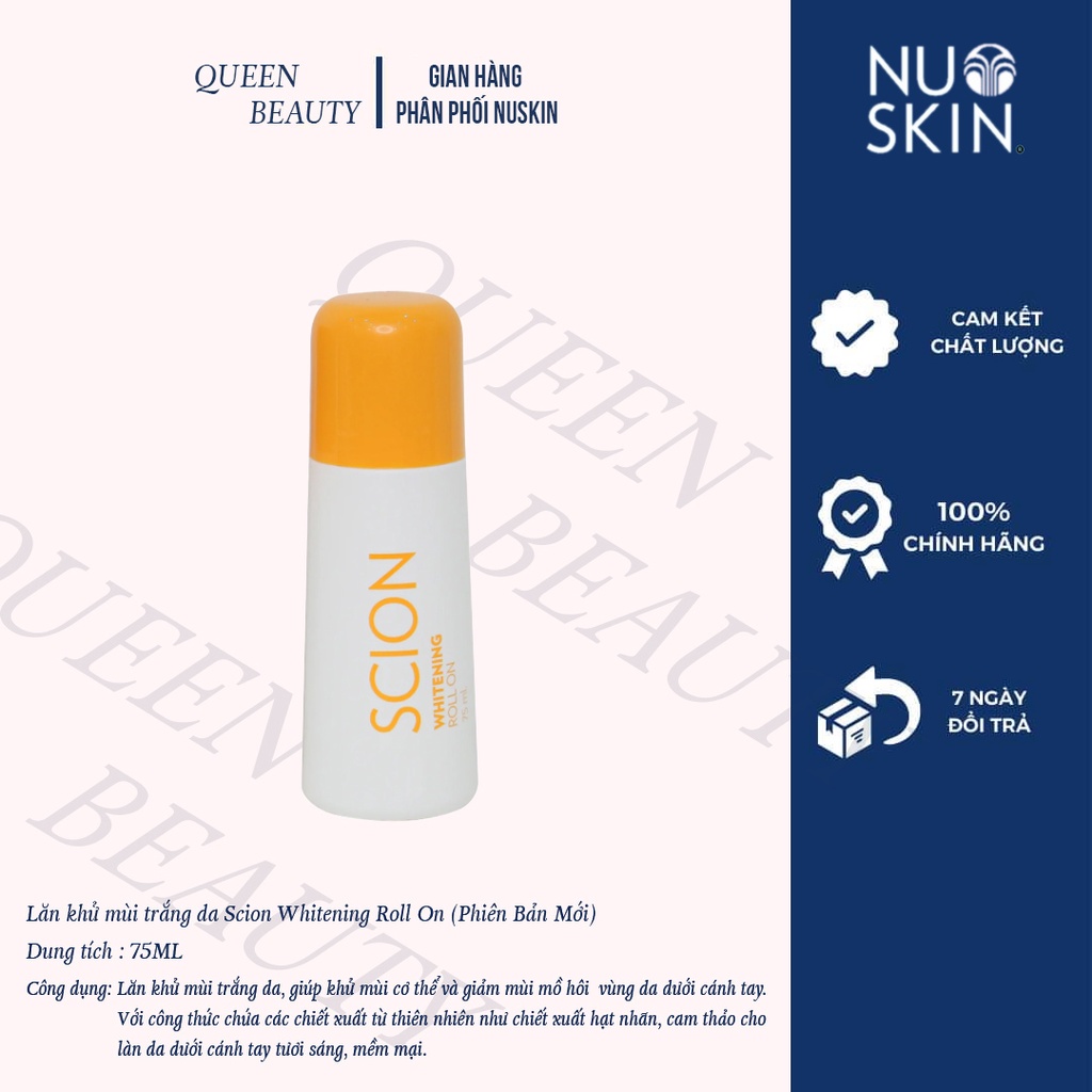 [ Chuyên Sỉ ] Lăn Khử Mùi Scion Pure White Roll On Nuskin