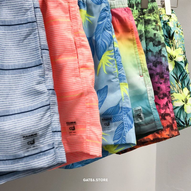 Quần Bơi PB swimwear họa tiết, short đi biển 2 lớp chống nước in hình kiểu Hàn - GATE6 - #4794