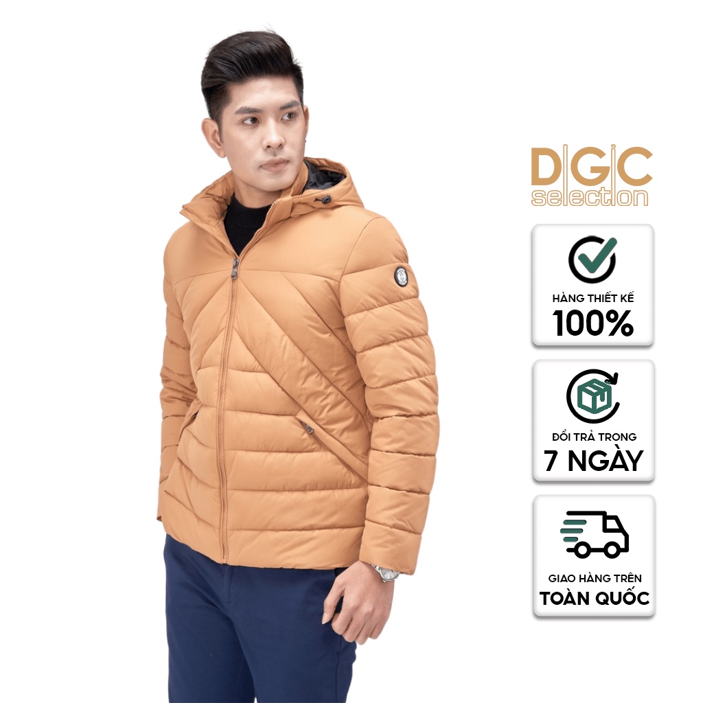 Áo khoác phao Nam 3 lớp chần ngang chống thấm nước, siêu nhẹ DGCs - WAJK2037M