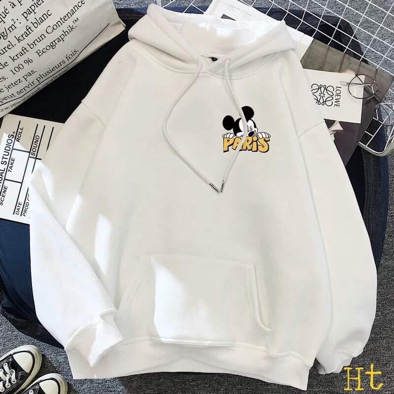 Áo hoodie chuột mich ki pari HT11