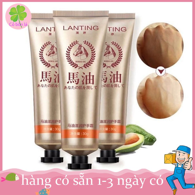 Kem tinh dầu ngựa dưỡng ẩm làm trắng da tay chống lão hóa 30g