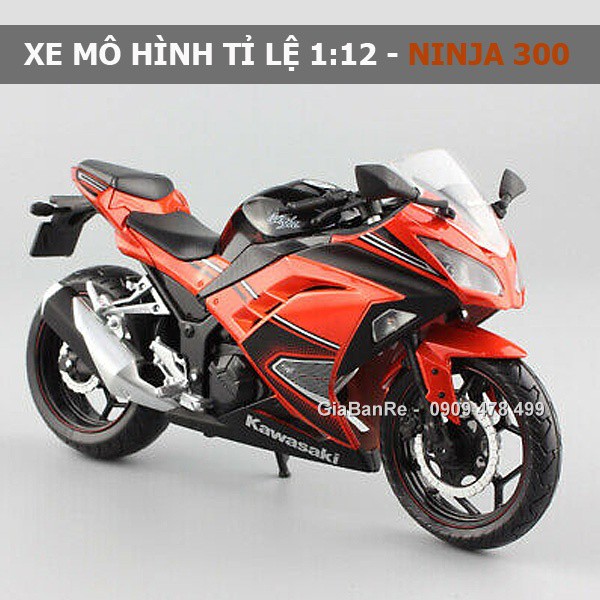 XE MÔ HÌNH KAWASAKI NINJA 300  TỈ LỆ 1:12 - JOYCITY - CAM - KHÔNG HỘP - 8690.2