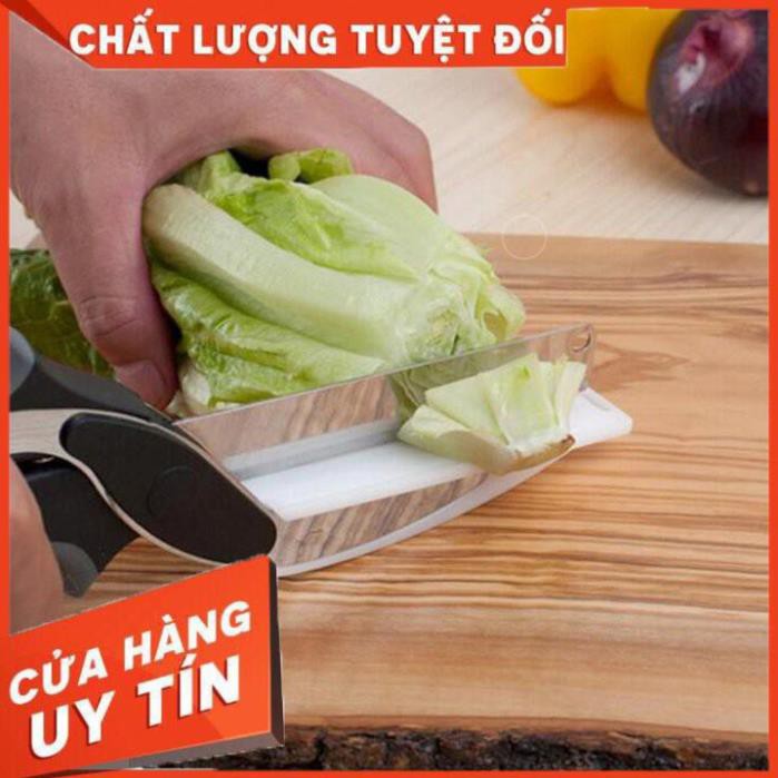 [Hàng loại 1] Kéo cắt rau củ quả đa năng, kéo nhà bếp tiện lợi 2in1