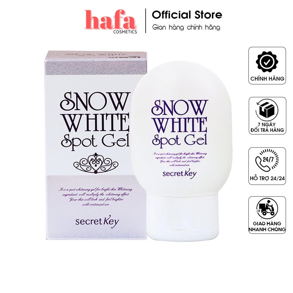 Gel giảm thâm da và dưỡng trắng cơ thể Secret Key Snow White Spot Gel 65g _ HAFA STORE _ Secret Key Chính Hãng