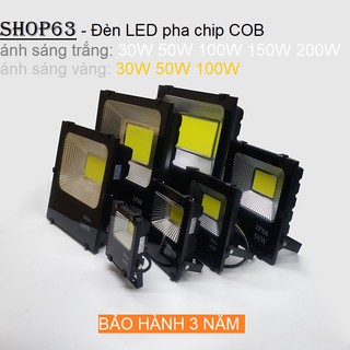 Đèn pha LED chip COB 300W - ánh sáng trắng (siêu sáng chống nước tốt - điện 220V sẽ sáng hơn đèn NLMT rất nhiều)