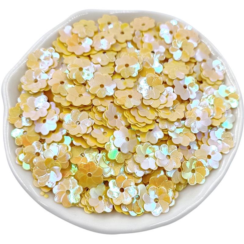 Bộ 1000 Miếng Dán PVC Hình Hoa Mận Đính Sequin Lấp Lánh Thời Trang