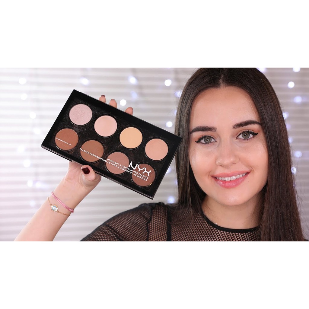 Bảng phấn tạo khối 8 màu NYX Highlight & Contour Pro Palette 5.0 | BigBuy360 - bigbuy360.vn