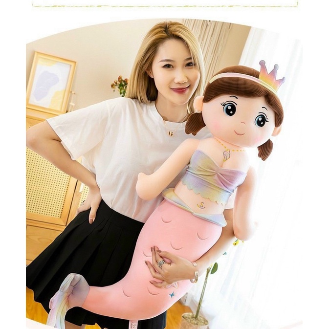 Gấu Bông Nàng Tiên Cá - Đồ Chơi Cho Bé - Gấu Bông Mina