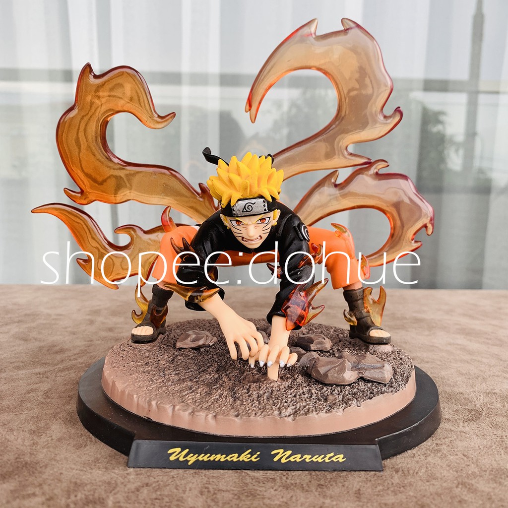 Mô Hình Nhân Vật Uzumaki Naruto Trạng Thái Hồ Ly Cửu Vỹ Cao 20cm