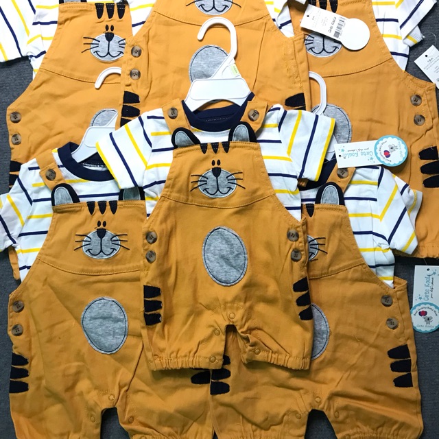 Set yếm hổ vàng bé trai size 3-24m