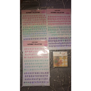Bộ sticker chữ và gói sticker vàng nhỏ
