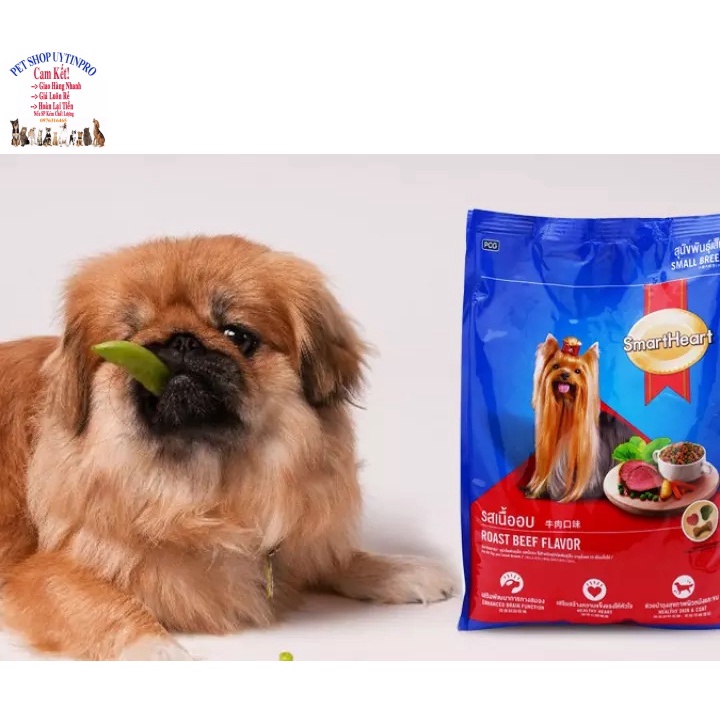 Thức ăn hạt cho Chó giống nhỏ Smartheart Small Breed Vị thịt bò nướng Gói 400g Bổ sung dinh dưỡng hoàn chỉnh Tiêu hóatốt