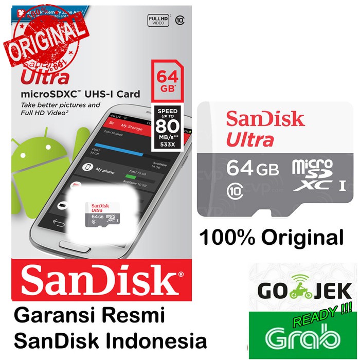 Thẻ Nhớ Microsd Hiệu Sandisk Ultra Sdxc 64gb | BigBuy360 - bigbuy360.vn