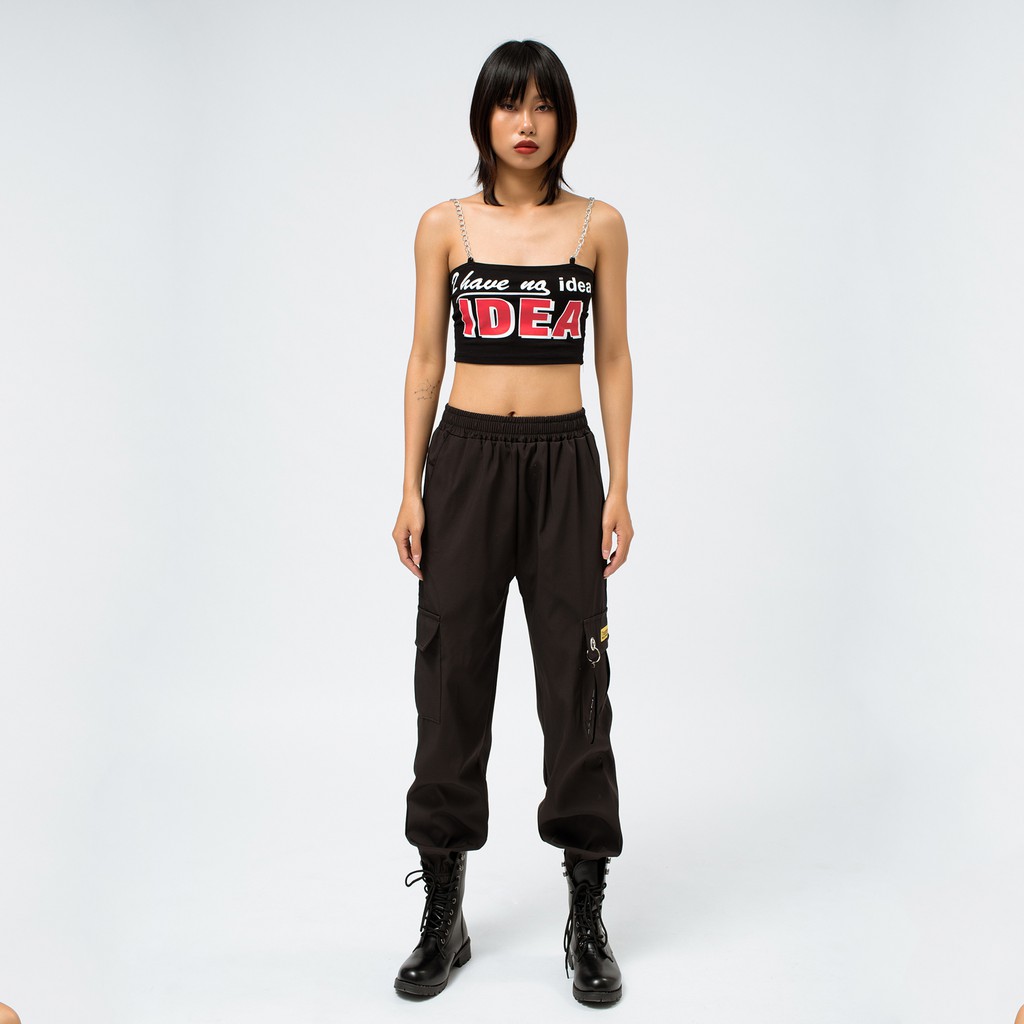 QUẦN JOGGER KAKI TÚI HỘP CHAIN SNOW ĐEN | BigBuy360 - bigbuy360.vn