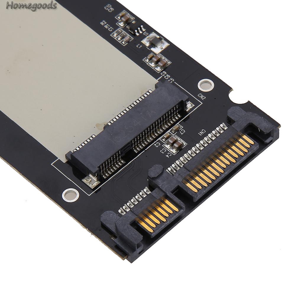 Good Shop❁New Universal mSATA SSD To 2.5 Inch SATA 6.0 Gps Converter Adapter Card