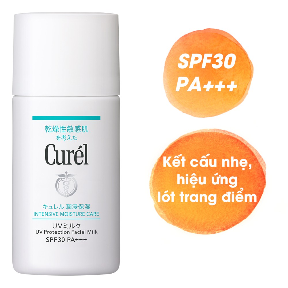 Sữa Chống Nắng Curel UV Protection Face Milk SPF 30 PA++ 30ml