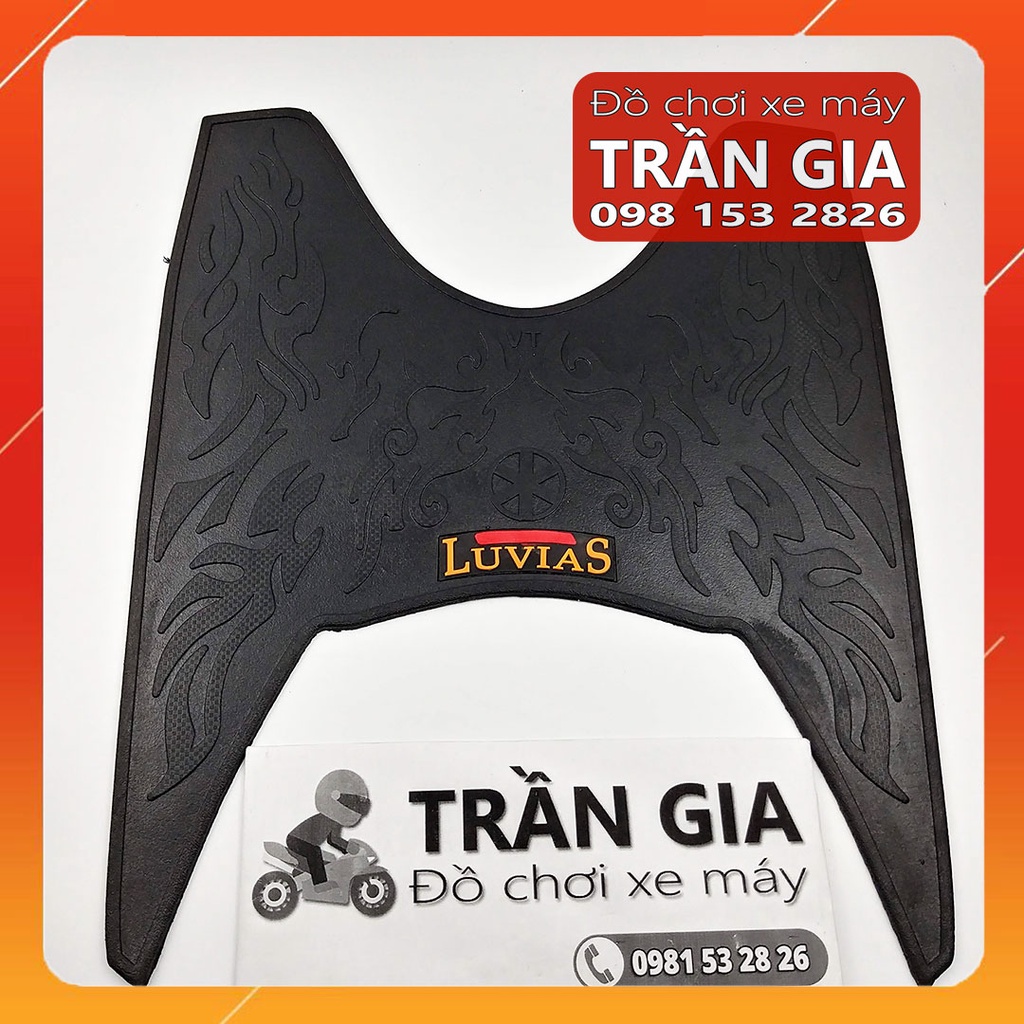 Thảm lót để chân xe Yamaha LUVIAS đời cũ, đời đầu, đời mới FI - tấm trải sàn gác chân cao su