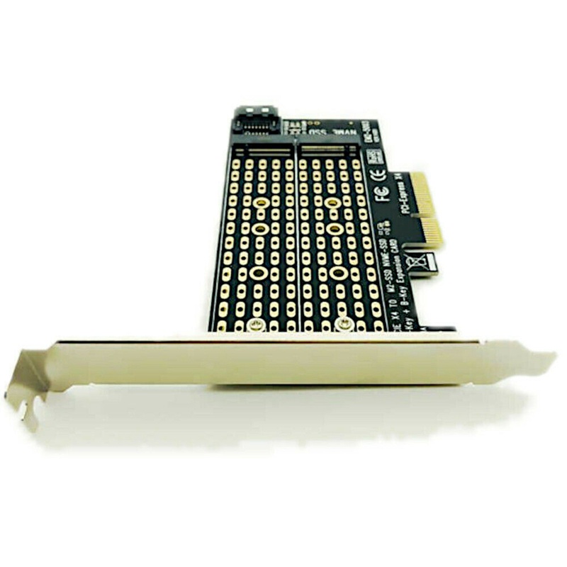 Thẻ Chuyển Đổi Pcie Sang M2 / M.2 M.2 Ngff Sang Desktop Pcie X4 X8 X16 Nvme Sata Dual Ssd Pci Express