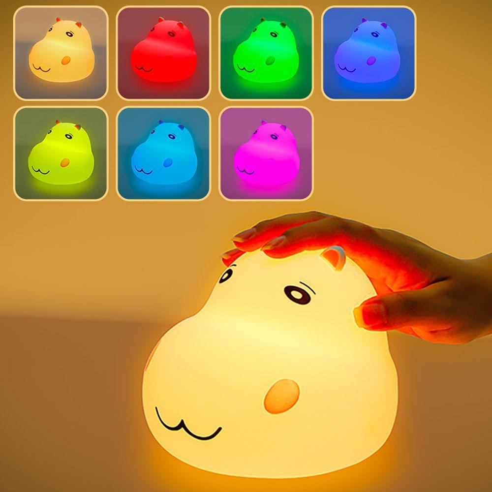 KUNHEV Đèn Ngủ LED Cảm Ứng Có Thể Sạc Lại Hình Hoa Mẫu Đơn